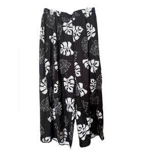 Palm leaf wide leg pants